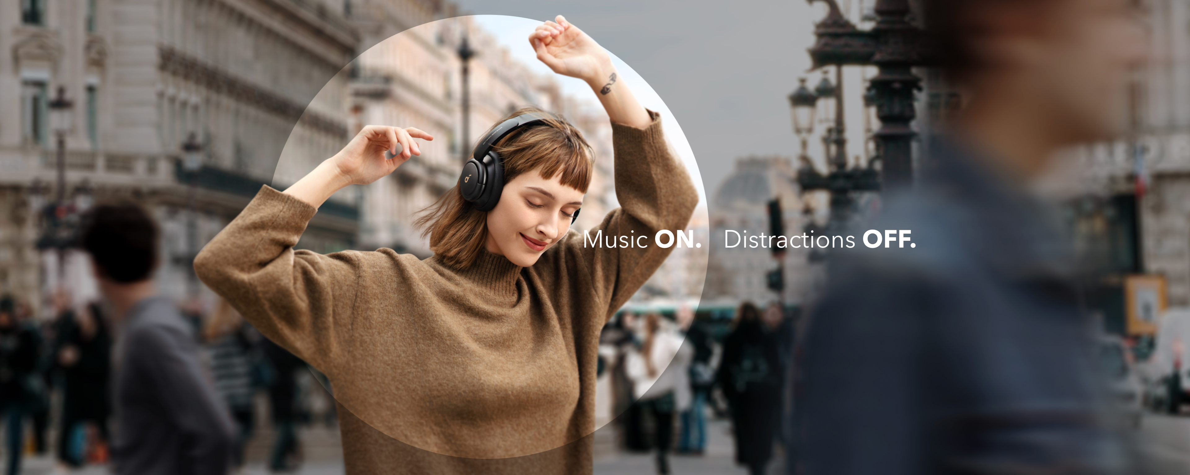 Soundcore by Anker Life Q30 Hybrid Active Noise Cancelling Headphones with Multiple Modes, Hi-Res Sound, Custom EQ via App, 40H Playtime, Comfortable Fit, Bluetooth, Multipoint Connection