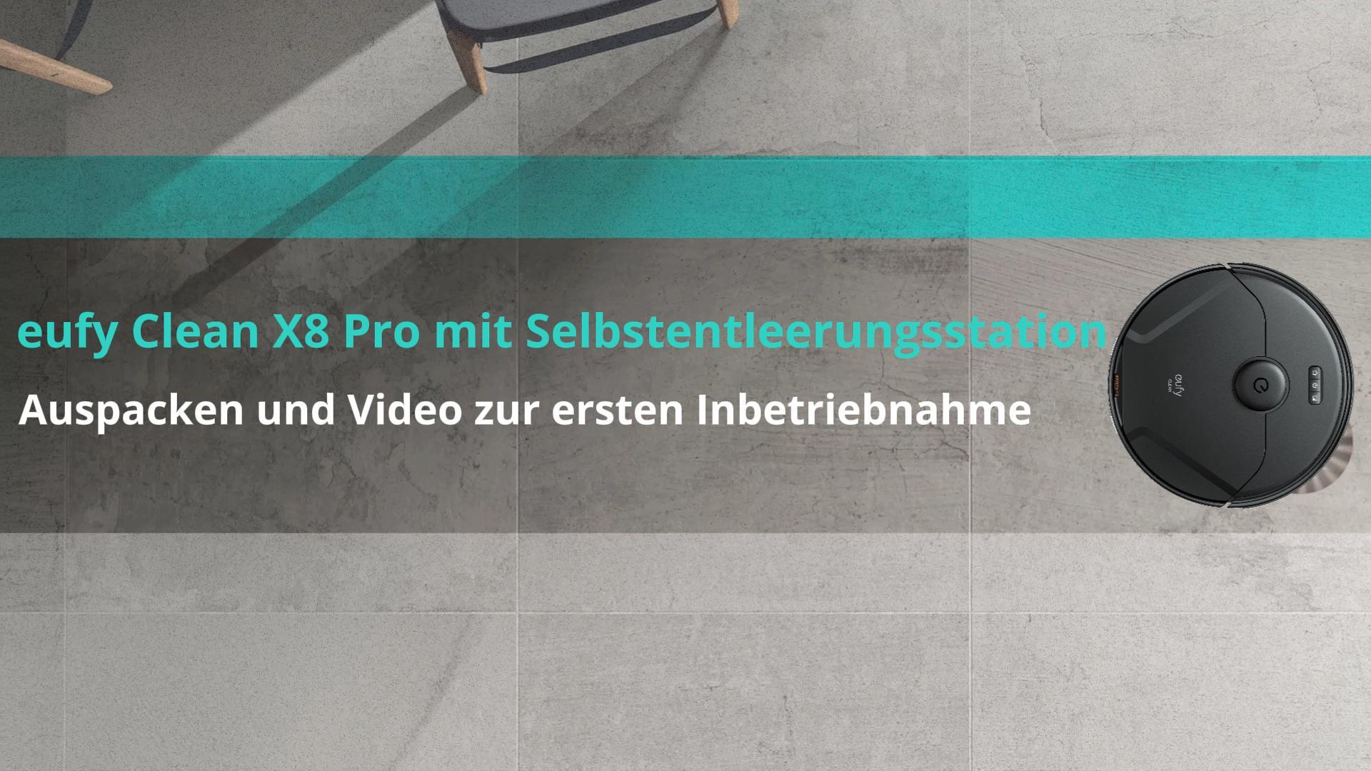 eufy Clean X8 Pro Auspacken und Video zur ersten Inbetriebnahme